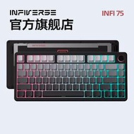infi75 Lite 機械鍵盤三模無線RGB客制化TTC快銀軸板簧Gasket結構