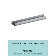 METAL STUD 1X1 5"/8X8 41MM & METAL STUD 1X1 7"/8X8 47MM & METAL STUD 1X3X8 75MM