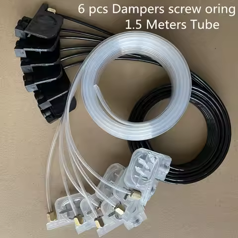 150cm A3 A4 DTF Printer Ink tube L805 L801 L1800 R1390 DTG Printer 6 lines Ink Pipe line Ink sac Dam