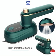 Portable Mini Electric Iron Steamer Wet &amp; Dry Small Handheld Ironing Machine Rotatable Garment Travel Household