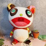 日本kaikaikiki正版村上隆panda熊貓公仔玩偶毛絨28厘米紅嘴小孩
