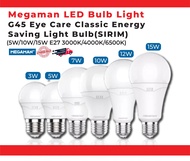 MEGAMAN LED BULB - G45 3W5W A60 7W10W A65 12W A70 15W LED BULB - 6500K (DayLight) / 3000K (WarmWhite