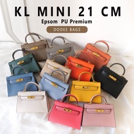 👜กระเป๋า KL Mini Epsom PU size 21 cm. + ของแถมฟรี
