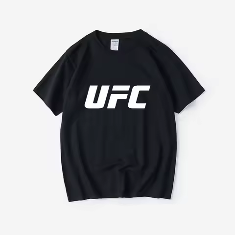 MMA Elite Competition Boxing Martial Arts Kung Fu T-Shirt Short Sleeve round Neck Large Size Unisex