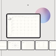 數碼 快速下載 - 2026電子手帳 - 週一週日 - 夢境光影 - 送2025年末