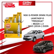 Perodua Bezza 1.3 , Myvi (2018~) D20N (LKAR7AGP-D) NGK G-POWER Original Spark Plug Set