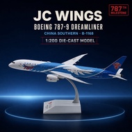 JCwings China Southern Airlines Boeing 787-9 Aircraft Model 1: 200 No. 787 Painted B-1168