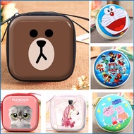 Earing Purse Wire Holder Cartoon Coin Purse Pouch Wallet Zipper Earphone Case Gifts (Buy 4 Get 1 Fre