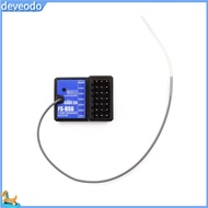 deveodo RC Receiver Durable Practical Useful Safe Sturdy Portable Plastic RC Car Boat 2.4G 6 Channel
