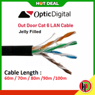 Loose Optic Digital 23AWG Jellyfilled Cat6 Outdoor Lan Canle - CAT6 23AWG -  Outdoor Cat6 Network Ca