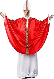 Pope costume for Men Bishop Costume Pope Hat Adult