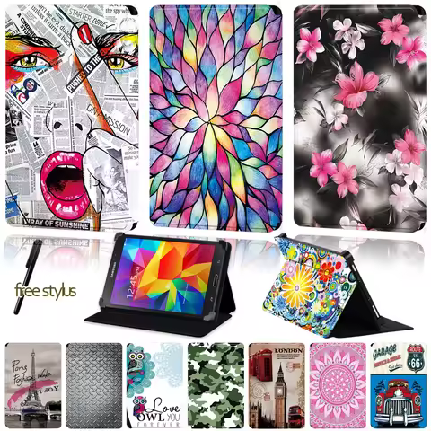 Universal Tablet Case for Samsung Galaxy Tab 2/Tab 3 /Tab 4 /Tab 10.1/Tab 10.1 LTE Old Image Pattern