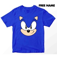 TShirt Premium Cotton 100% SONIC FACE CARTOON - Baju Lelaki Baju Perempuan Baju Kids PROMO