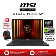 MSI Stealth A16 AI+ Copilot+ PC Laptop - AMD Ryzen AI 9 HX Processor - NVIDIA GeForce RTX 5070Ti Gra