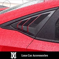 Honda Civic FE (2022) Rear Window Louvers Vents Cover Garnish LMX Car Accessories