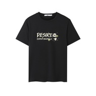 HLA/high-end casual short sleeved T-shirt new chest panda print short sleeved men's loose casual clo