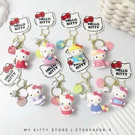 Cartoon Hello Kitty Keychain Pendant Dress-Up Hello Kitty Doll Keychain