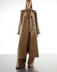 The SRT X16 (TCT300) Striped Long Coat เสื้อโค้ทลายทางตัวยาว