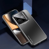 Case for Realme GT 7T Realme GT7 GT 7 Frosted Metal Phone Case Soft Frame Metal Lens Bracket Camera 