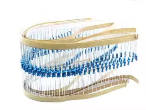 100pcs/lot 0.25W Metal Film Resistor +-1% 10K Ohm 10K 4.7k 2.2K 1K 100K 1/4W 1R--10M
