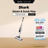 Shark Steam & Scrub Mop, Clean & Sanitise Floor at the same time, 4 Machine Washable Scrubbing Pads,