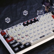 Cool Spaceship Keycap Cherry Profile 130 Keys Five-sided Dye Sublimation Aula F75 F99 RK100 Space Tr