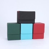 Card Box Board Game Card PU Card Brick Box Game Card Leather Storage Collection Box Storage Box Vert