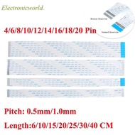 10PCS Flat flexible cable FFC FPC AWM 20624 80C 60V VW-1 FFC-0.5MM 1.0MM 4/5/6/8/10/12/14/16/18/20/2