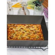 Kuali Pembakar Pizza Detroit Square Komersial 6/7/8/9 Inci Acuan Pembakar Kotak Pizza Segi Empat unt