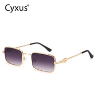 Cyxus กรอบสี่เหลี่ยมแบบไม่ใช้โพลาไรซ์สไตล์เรียบง่ายแว่นกันแดดผู้หญิง1310