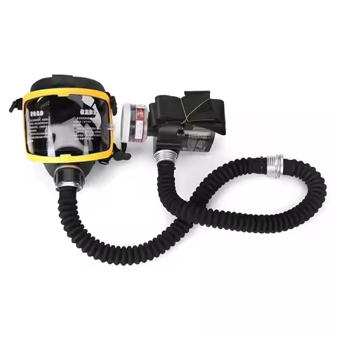 Protective Electric Constant Flow Supplied Air System Gas Mask Respirator Workplace Safety Supplie F