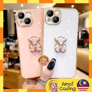 Huawei Nova 3i 4e 5T 7i 7se Y9 Prime Mate 10 10 Pro 20 20 Pro P20 P20 Pro P30 P30 Pro bear electroplated case
