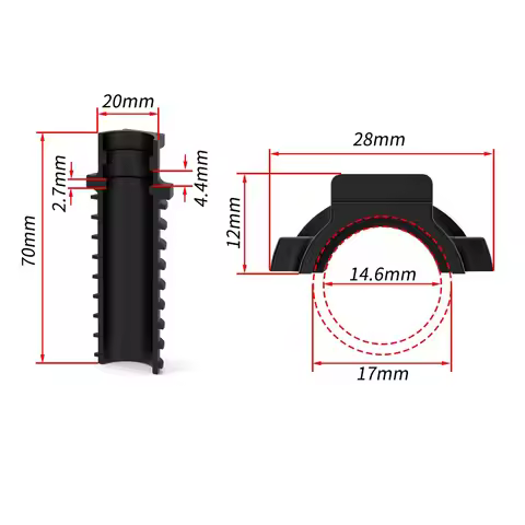 Shockproof Electric Derailleur Battery Holder Lightweight Dual Sizes Seatpost Battery Holder TPE for