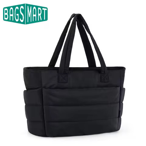 BAGSMART Tote Bag Puffy Padded Women's Bags Leisure Commuting Handbag Large Capacity Mommy Go Out St