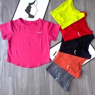 Women's Gym Yoga Zumba Pickleball crop top Sport Wear Woman Baju Sukan Perempuan Sport Shirt Woman