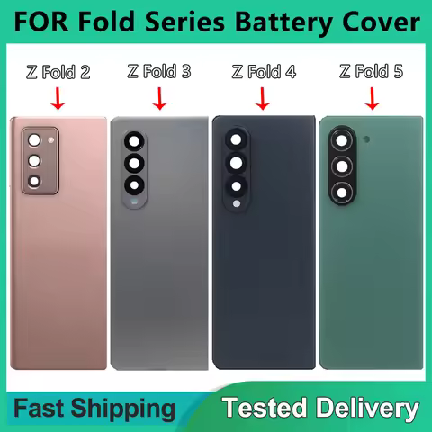 For Samsung Z Fold 2 / Z Fold 3/ Z Fold 4/ Z Fold 5 Back Cover Glass Replacement Battery Rear Door H