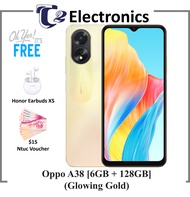 OPPO A38 6GB+128GB / Free $15 Ntuc Voucher &amp; Honor Earbuds X5 /  33W SUPERVOOC / 50MP AI Camera / 5000mAh Battery / 90Hz Sunlight Display / 2 Years Local Warranty - T2 Electronics