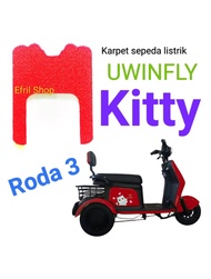 Karpet sepeda motor listrik roda tiga Uwinfly Kitty roda 3