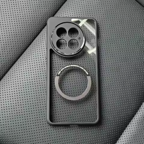 Case For OnePlus 13 13R 12 12R ACE5 3 Pro Transparent Magnetic Acrylic CoverFor OnePlus 13 12 R ACE 