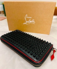 Christian Louboutin Panettone Zip Around Long Wallet Black