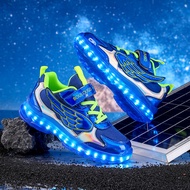 Bule Children's Shoelace Light Shoes Luminous Shoes led Shoes Wing Shoes Children's Lace Light Shoes