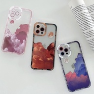 Casing for Huawei P50 Pro Full Cover Silicone Phone Case for Huawei P20 P30 P40 P50 Pro 5G Tie Dye Cartoon Camera Lens Protection Pink Red Purple