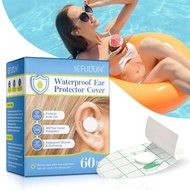 SEFUDUN - 60片裝 防進水護耳貼膜 嬰兒洗澡防進水耳貼 沖涼防水PU膜 柔軟透氣耳貼