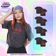 KPOP BTS ARIRANG Merch - Stanmania - Acid Washed Oversized Shirt - BTS MEMBERS - Mugmania