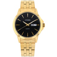 [𝐏𝐎𝐖𝐄𝐑𝐌𝐀𝐓𝐈𝐂]Citizen DZ5002-52E DZ5002 Black Analog Gold Tone Stainless Steel Quartz Men's Watch