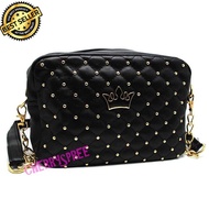 Tas Impor Studded Crown Korean Fashion Woman Bag Tas Bahu Selempang Wanita Mahkota Cocok Remaja Dew