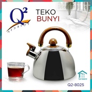 TEKO SIUL PEMANAS AIR STAINLES 25 LITER /  TEKO BUNYI Q2-8025 / WHISTLING KETTLE SIUL Q2 ANTI KARAT 