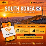 South Korea Esim BIG DATA | FC Roaming | South Korea | 3-30 GB