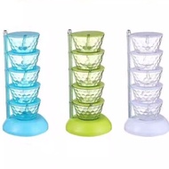 Cristal Kitchen Spice Holder 4 tiers and 5 tiers / Kitchen spice rack 4 tiers and 5 tiers rotating K