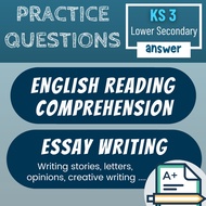 K6 KS3 English Reading Comprehension | English Essay Writing + Answer Year 7 Year 8 English Essay Pr